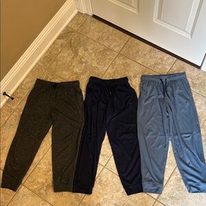 Boys Old Navy Active Jogger Pants Size Medium (8) Charcoal Gray, Navy, Blue-Gray